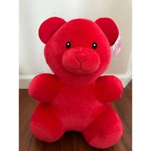 FREE SHIPPING! Way to Celebrate! 16” Valentine’s Day Red Gummy Bear Plushie